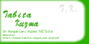 tabita kuzma business card